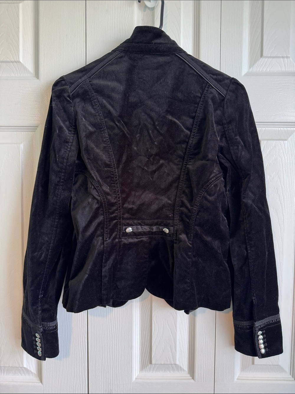 White House Black Market Velvet Fitted Blazer - Picture 9 of 10